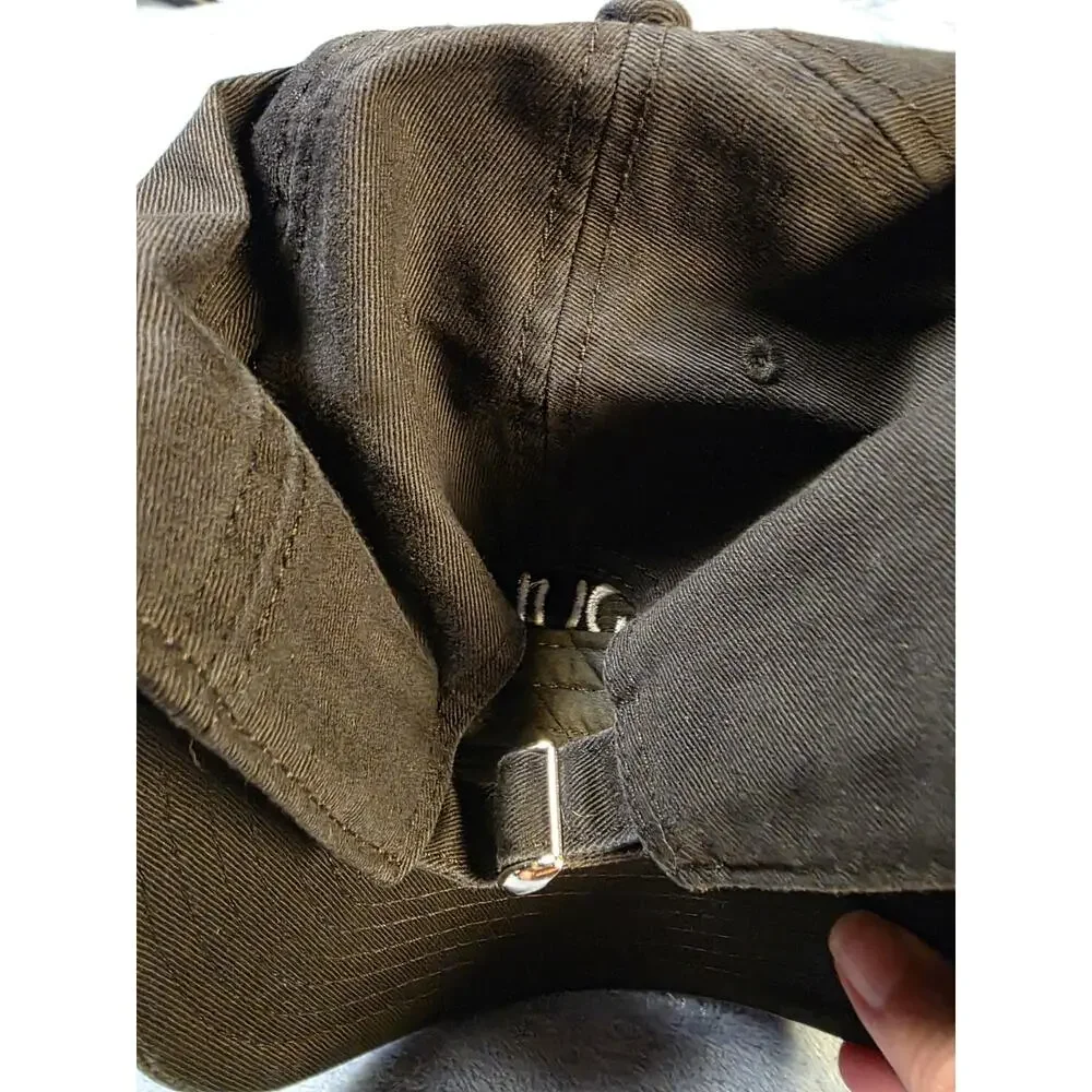 Basquiat x Mad Engine Hat Black Crown Logo Adjustable Strapback Cap OSFM